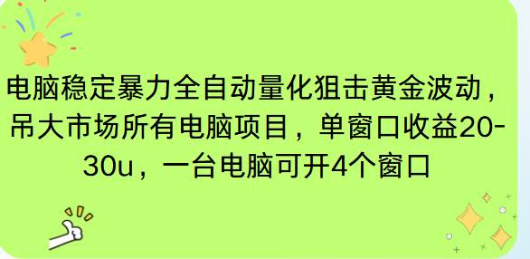 (16737期)电脑EA策略挂机项目单窗口收益20-30u,单电脑可挂5-10个窗口收益稳健4位数-K6源码网