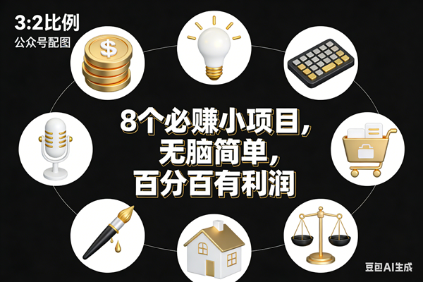 (17101期)8个必赚小项目,无脑简单,百分百有利润,副业首选,日入300+-K6源码网