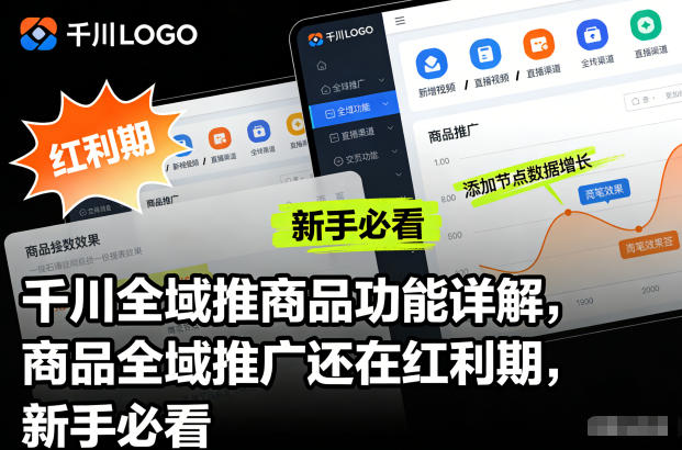千川全域推商品功能详解,商品全域推广还在红利期,新手必看-K6源码网