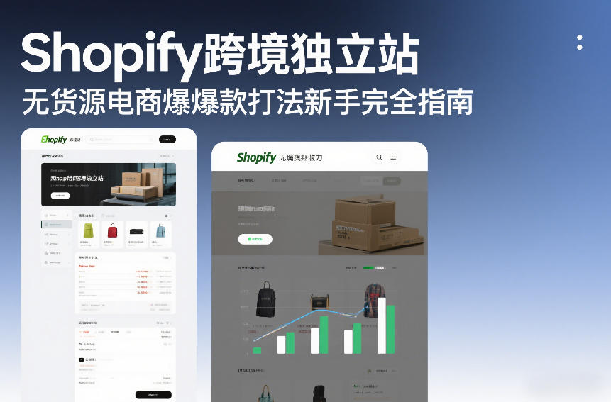 Shopify跨境独立站无货源电商爆款打法新手完全指南-K6源码网