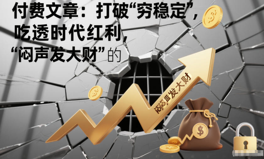 付费文章:打破“穷稳定”,吃透时代红利,“闷声发大财”的终极真谛-K6源码网