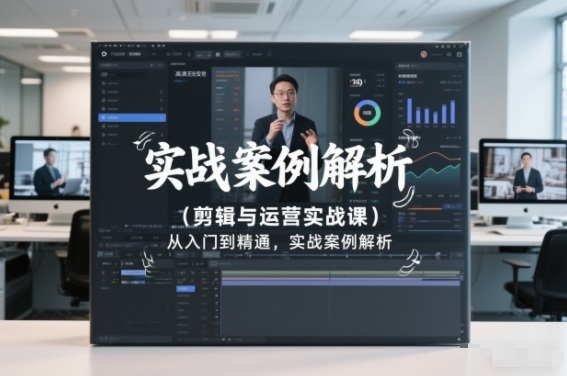 剪辑与运营实战课,从入门到精通,实战案例解析(更新2026)-K6源码网