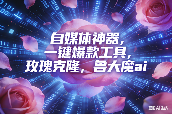 (16949期)ai鲁大魔,自媒体必备的软件,玫瑰克隆神器,一键爆款,详细教程-K6源码网