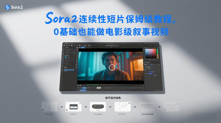 Sora2连续性短片保姆级教程,0基础也能做电影级叙事视频-K6源码网