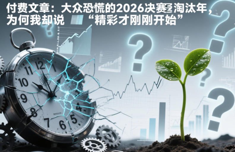 付费文章:大众恐慌的2026决赛淘汰年,为何我却说“精彩才刚刚开始”?-K6源码网