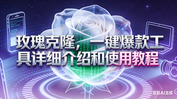 (17407期)玫瑰克隆工具,ai鲁大魔,自媒体必备神器,一键爆款神器,详细教程。-K6源码网