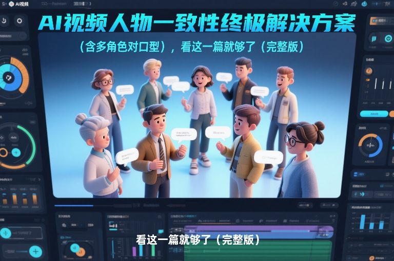 AI视频人物一致性终极解决方案(含多角色对口型),看这一篇就够了(完整版)-K6源码网