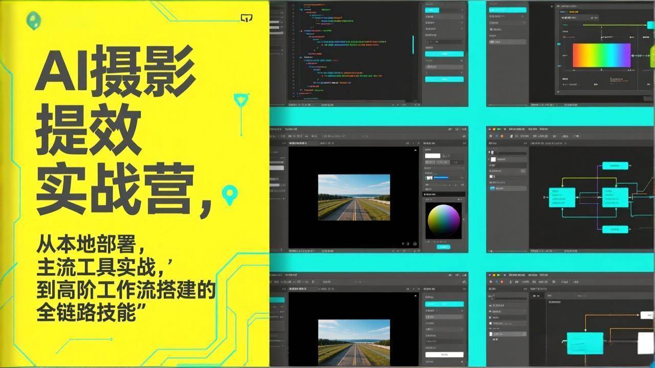 (17393期)AI+摄影提效实战营,从本地部署,主流工具实战,到高阶工作流搭建的全链路技能-K6源码网