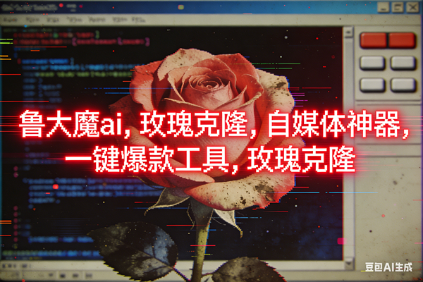 (16971期)ai鲁大魔,自媒体必备的软件,玫瑰克隆神器,一键爆款,详细教程-K6源码网