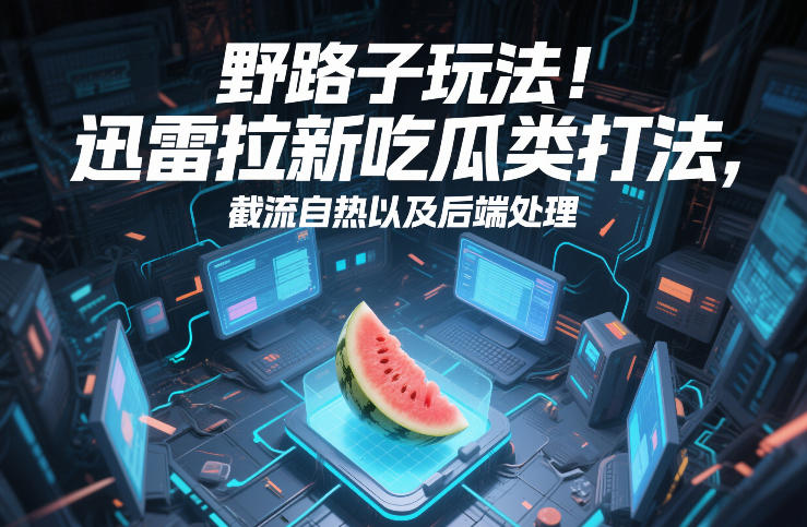 野路子玩法!迅雷拉新吃瓜类打法,截流自热以及后端处理-K6源码网