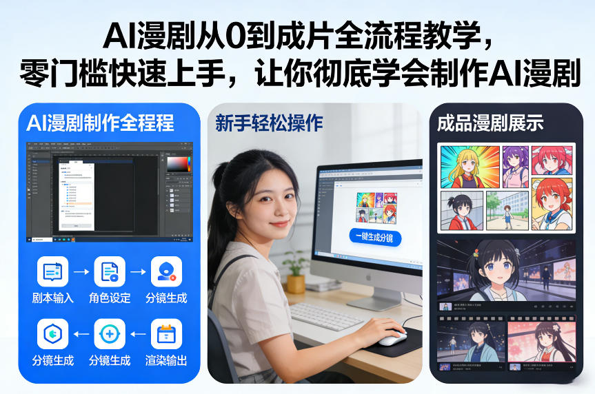 AI漫剧从0到成片全流程教学,零门槛快速上手,让你彻底学会制作AI漫剧【保姆级教程】-K6源码网