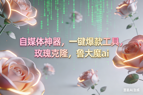 (16957期)ai鲁大魔,自媒体必备的软件,玫瑰克隆神器,一键爆款,详细教程-K6源码网