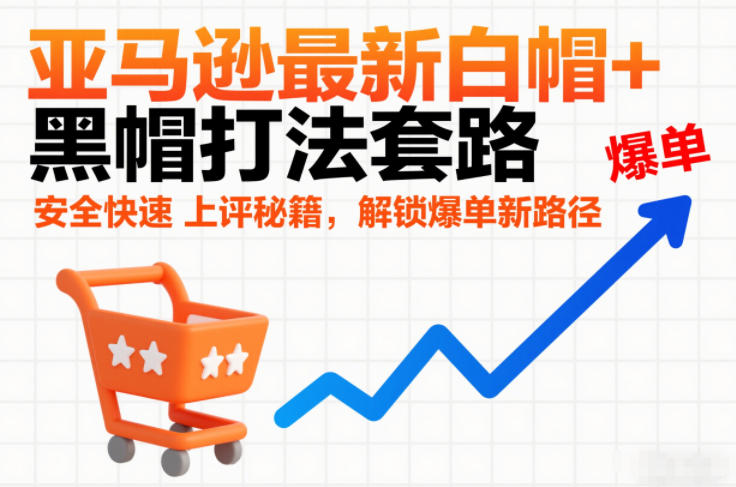 亚马逊最新白帽+黑帽打法套路,安全快速上评秘籍,解锁爆单新路径-K6源码网