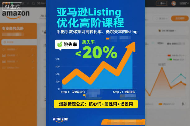 亚马逊Listing优化高阶课程,手把手教你策划高转化率、低跳失率的listing-K6源码网